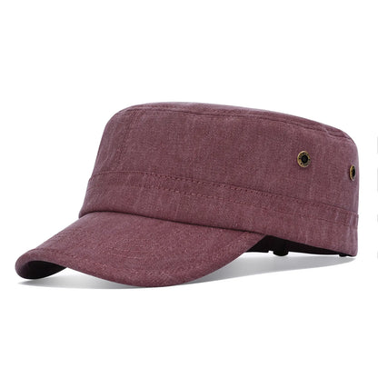 Men Women Cotton Twill Army Cap