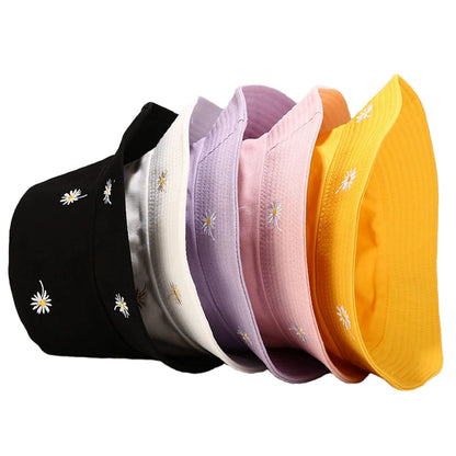 Women's Fisherman Cap Flower Reversible Bucket Hat