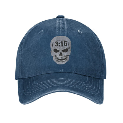 Vintage Stones 316 Steve Austin Cold Baseball Caps Unisex Distressed Washed Sun Cap