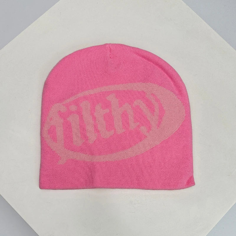 Autumn And Winter New Unisex European Style Letter Knitted Hats