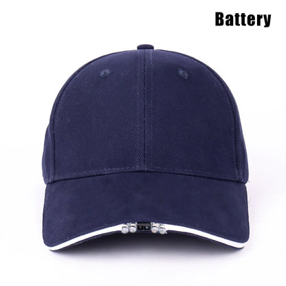 Unisex Led Baseball Cap With Led Light Adjustable