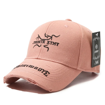 Korean Style Structured Baseball Cap Hard Crown Unisex Summer