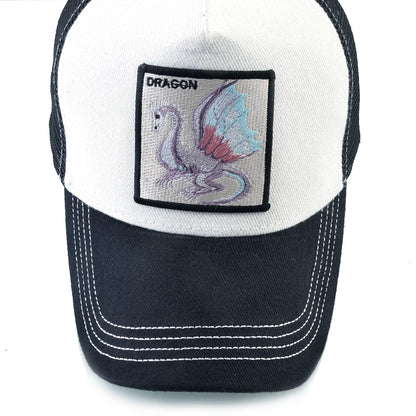 Embroidery Dragon Baseball Cap Men Outdoor