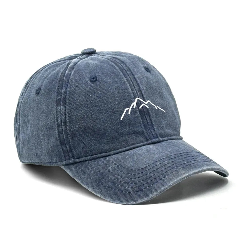 Mountaintop Print Baseball Caps