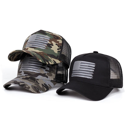 Fashion Baseball Hat American Flag Printed Street Hip Hop Hat Outdoor