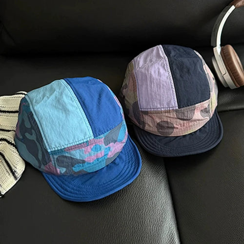 New Niche Camouflage Quick-Drying 5-Panel Camping Hats