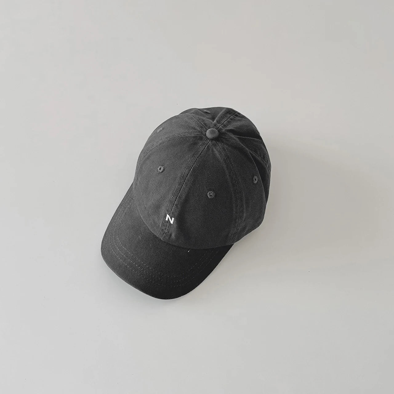 N-Letter Baby Peaked Hat Solid Color Children Duck Tongue Cap