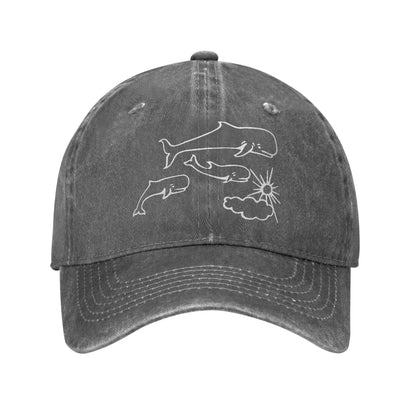 Whales And Sun Tattoo By Robe De Extremoduro Sun Baseball Cap