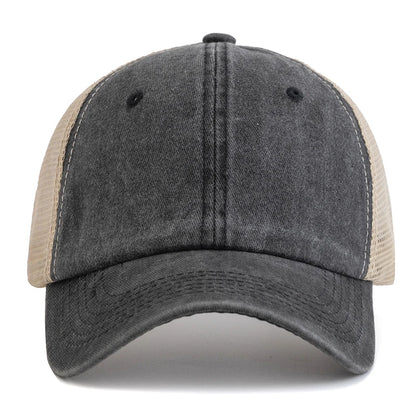 Unisex Colors Plain Baseball Cap Women Men Washed Cotton Cap