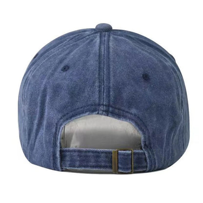 Unisex Washed Cotton Cap Mountain Embroidery Vintage Baseball Cap Men Women