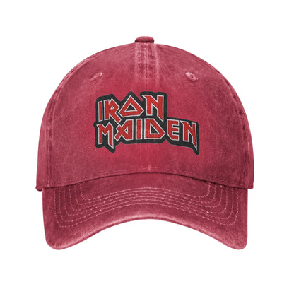 IronMaidens Washed Denim Cap Casual Baseball Caps