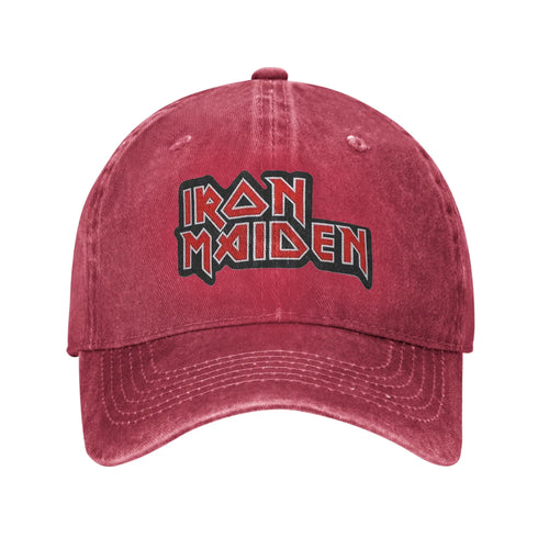 IronMaidens Washed Denim Cap Casual Baseball Caps