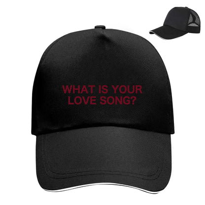 What Is Your Love Song Hat Flat Cap Baseball Cap