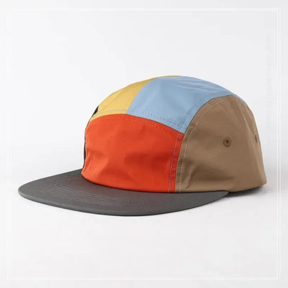Japanese 5 Panel Color Blocking Baseball Caps