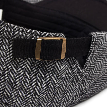 New Herringbone Vintage Beret Men Autumn Winter Casual Flat Visor Hat