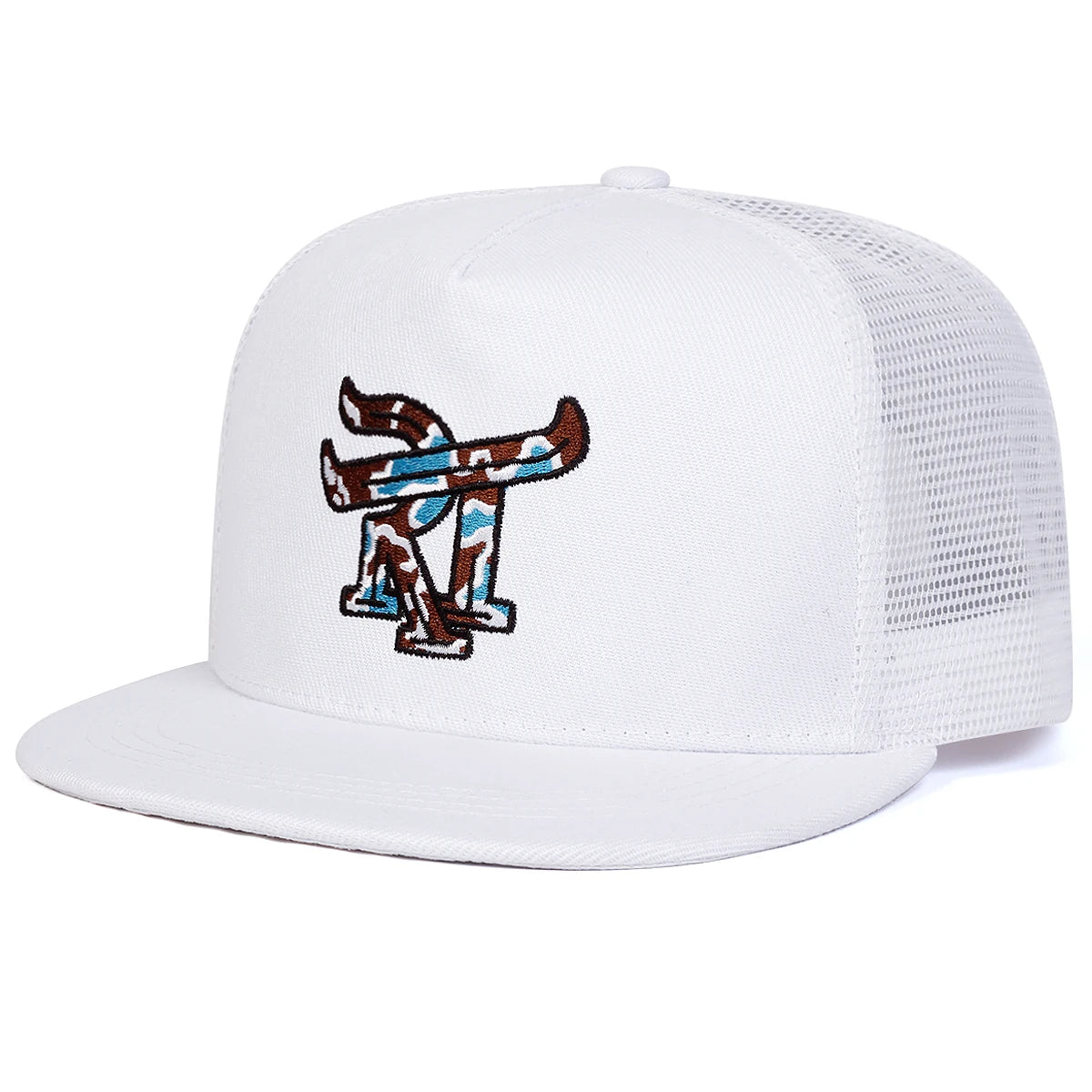 Unisex RT Letter Embroidery Hip-hop Net Hats Spring Summer