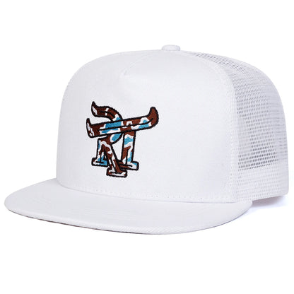 Unisex RT Letter Embroidery Hip-hop Net Hats Spring Summer
