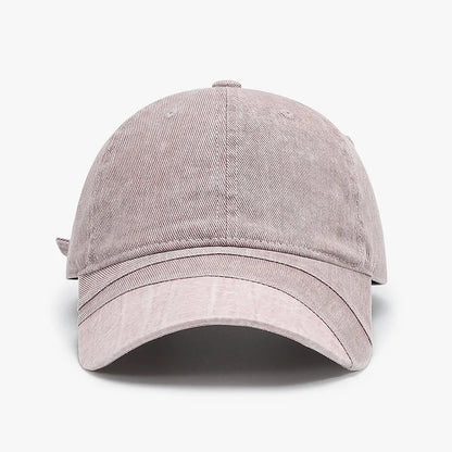 Spring Autumn Solid Color Washed Baseball Cap