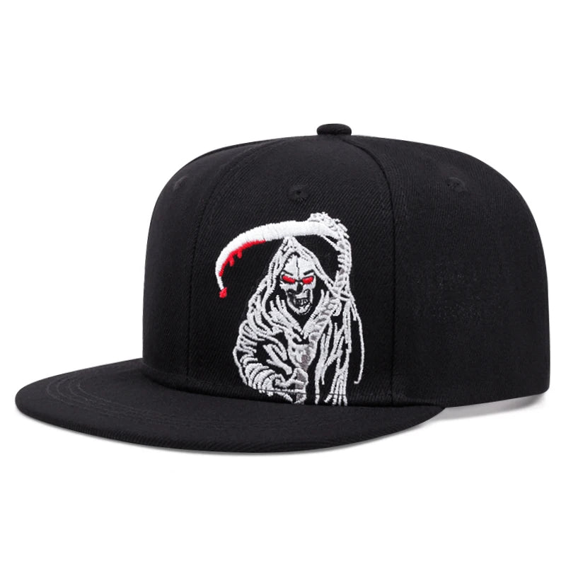Baseball Hat Reaper Scythe Embroidered Hip Hop