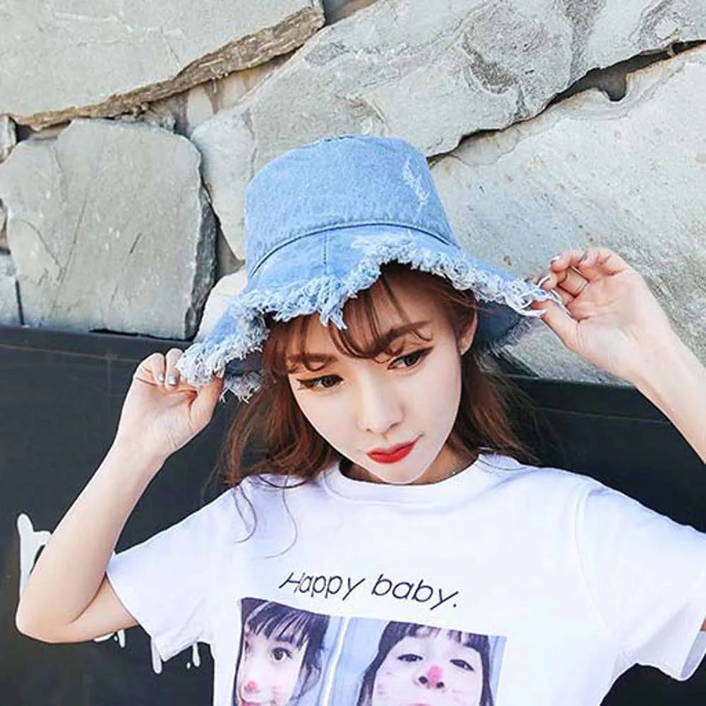 Cowboys Retro Denim Bucket Hats
