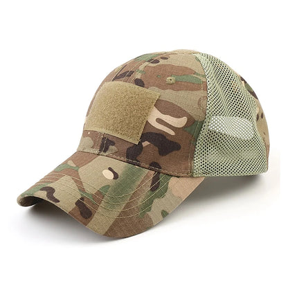Outdoor Multicam Camouflage Cap Mesh Tactical Airsoft Fishing Hunting Hiking Baseball  Hat