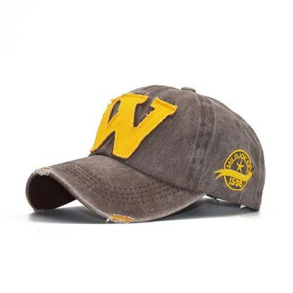 Embroidery Letter W Baseball Cap Snapback Caps