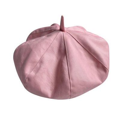 Classic Denim Fabric Beret Hat For Women Spring Summer