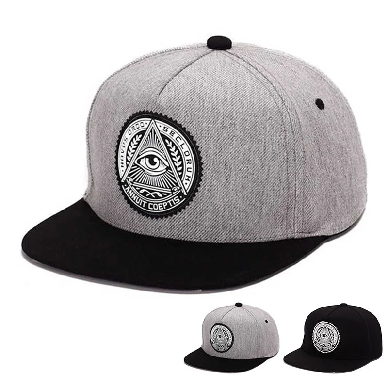 5 Panels Snapback God Eyes Plastic Patch Men Hip Hop For Men Women