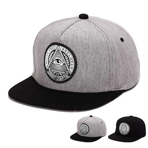 5 Panels Snapback God Eyes Plastic Patch Men Hip Hop For Men Women