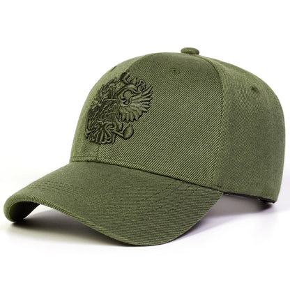 Unisex Double Headed Eagle Embroidery Baseball Caps Spring Autumn