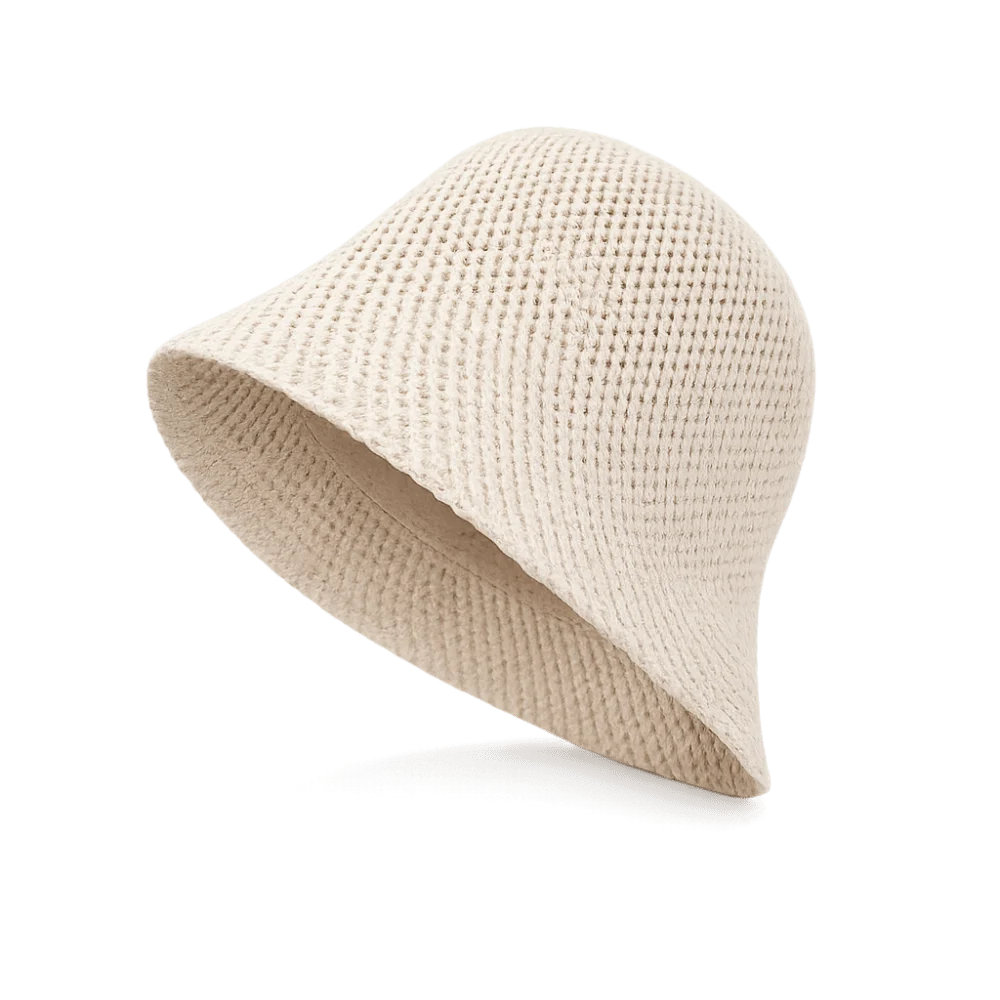 Retro Wide Brim Hollow Fisherman Cap Breathable Solid Colo