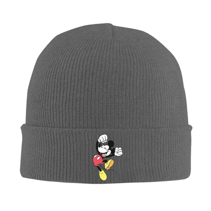 Minnie Mouse Mickey Knitted Caps For Women Men Beanie Winter Hats