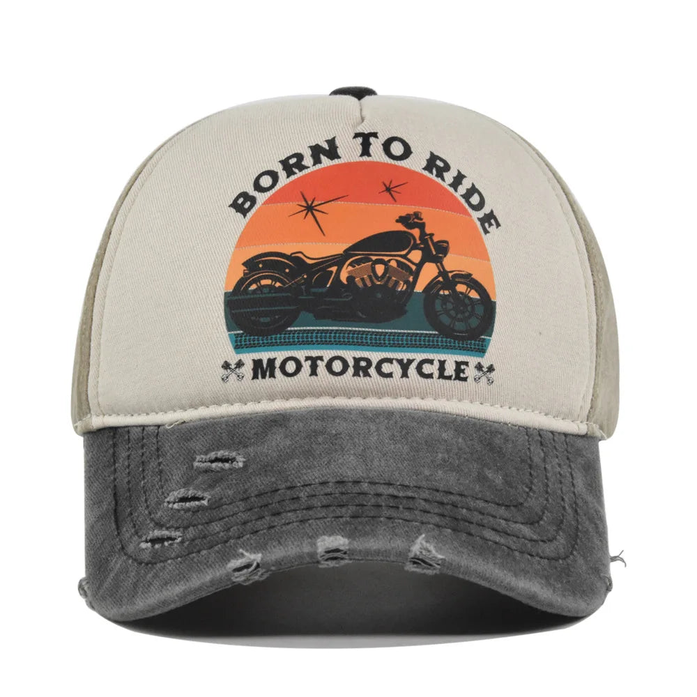 Men Hats Motorcycle Baseball Caps for Men Women