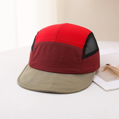 Spring/Summer Five-Panel Lightweight Quick-Drying Mesh Baseball Cap