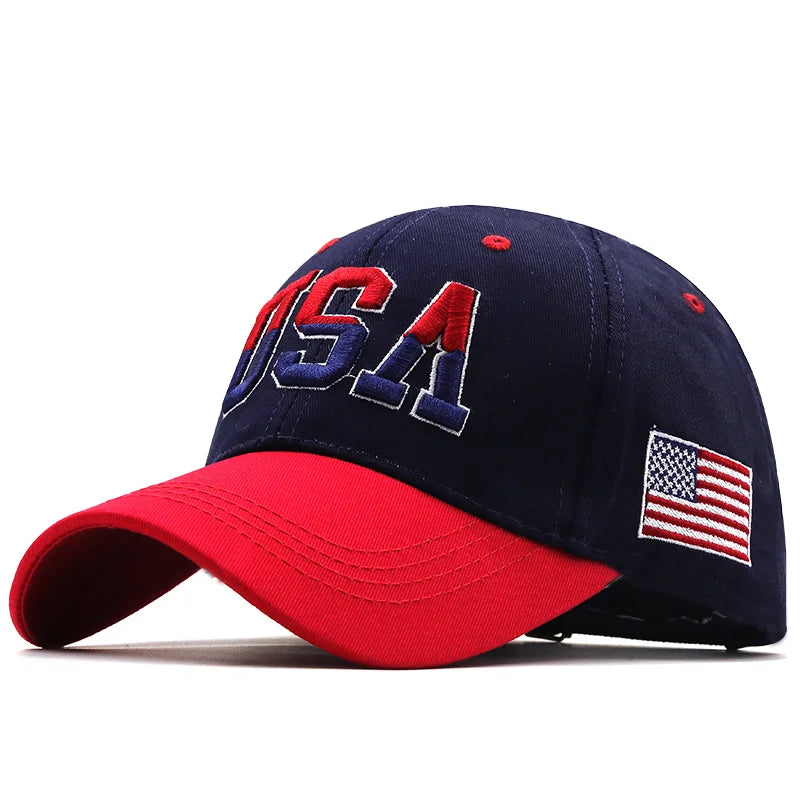 New Brand USA Flag Baseball Cap For Men Women Cotton Baseball Hat Unisex America Embroidery Hip Hop Caps Gorras Pet
