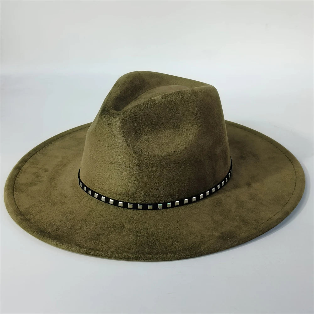 Pale Violet Red Vegan Suede Fedora Hat