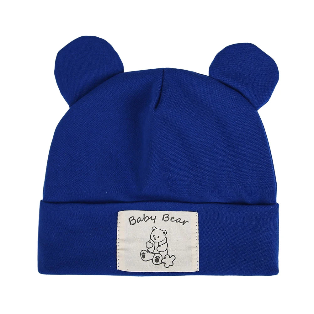 Cute Bear Ear Baby Turban Hats For Newborn Boys Girls