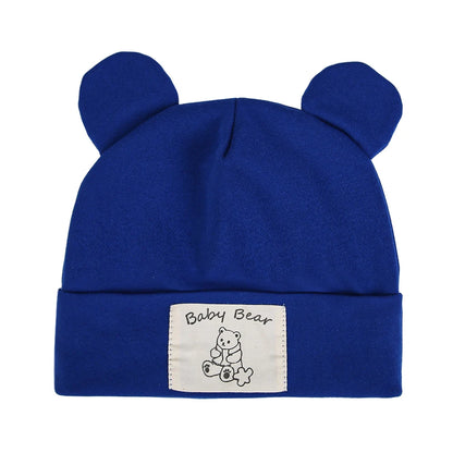 Cute Bear Ear Baby Turban Hats For Newborn Boys Girls