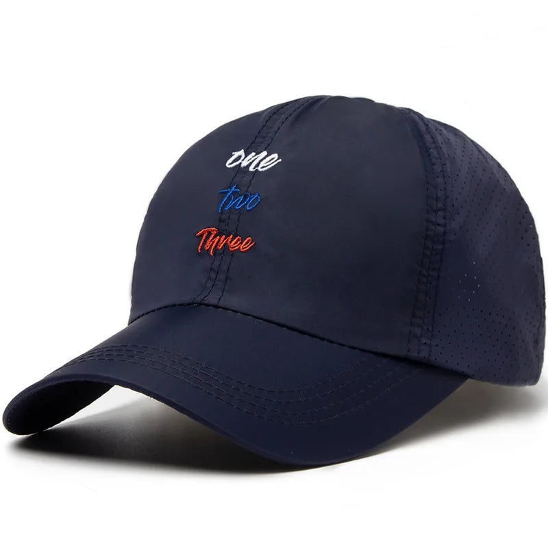 Unisex simple Letter Embroidery Baseball Cap Spring and Summer
