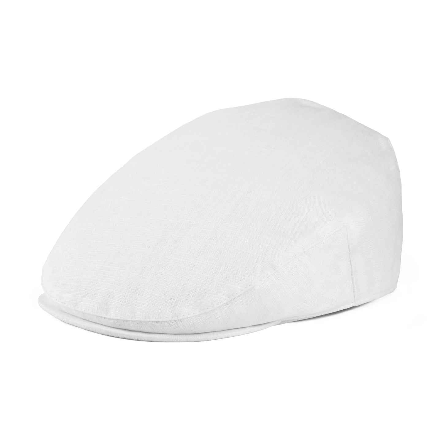 Linen Flat Cap For Men Women Herringbone Linen Newsboy Cap