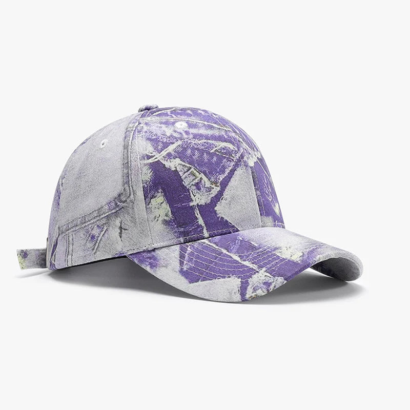 Tie Dye Men Women Baseball Cap Spring Autumn Trendy Graffiti