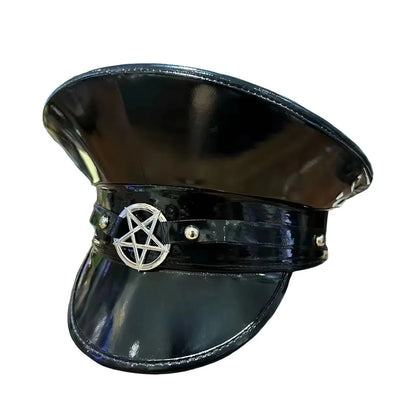 Steampunk Leather Gothic Captain Hat
