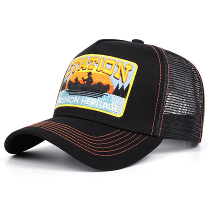 Station Small Boat Personalized Truck Hat Street Dance HipHop Hat