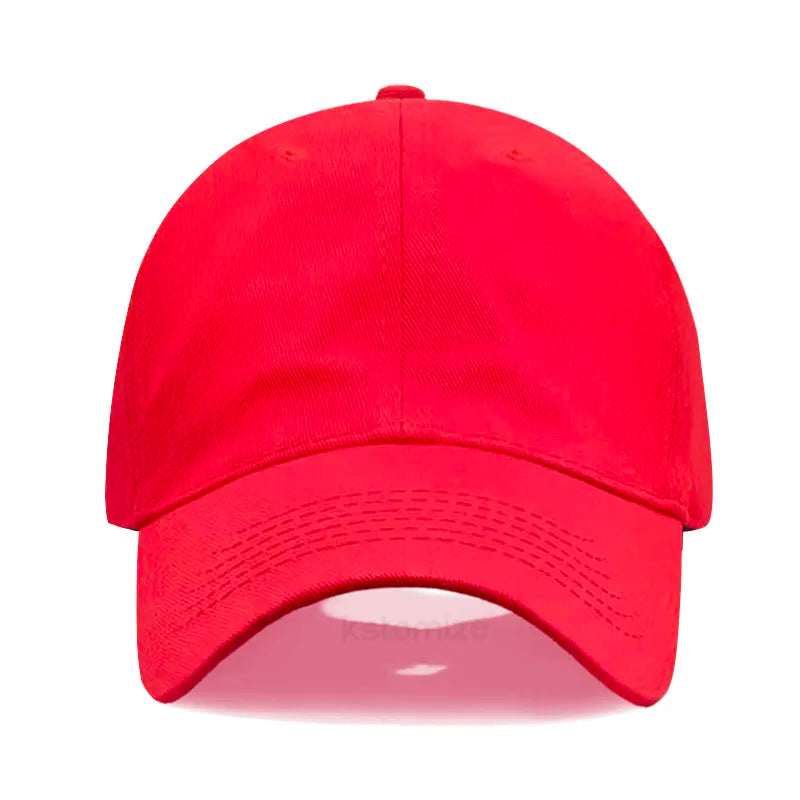 Custom Text Logo Embroidery Vintage Washed Cotton Baseball Cap