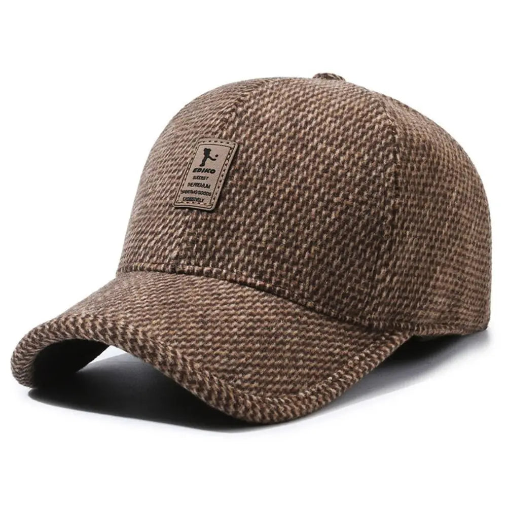 High Quality Autumn Winter Thick Earmuffs Hat Warm Adjustable Earmuffs Baseball Cap Casual Simple Outdoor Hats