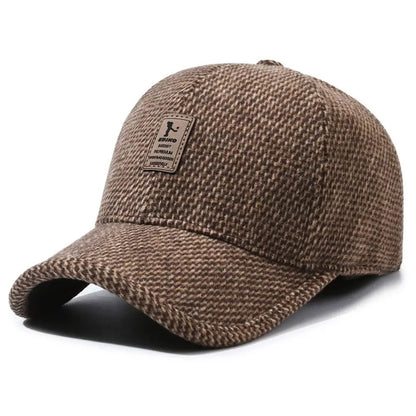 High Quality Autumn Winter Thick Earmuffs Hat Warm Adjustable Earmuffs Baseball Cap Casual Simple Outdoor Hats