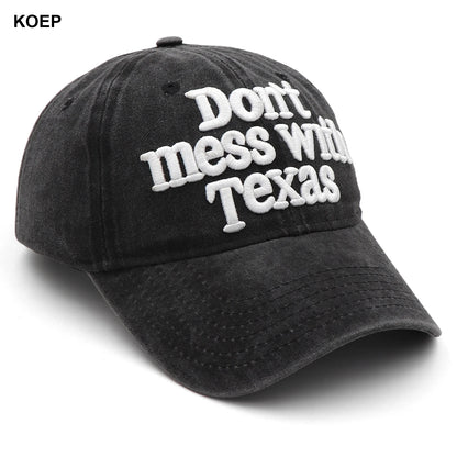Washing With Water Don't Mess With Texas Baseball Cap