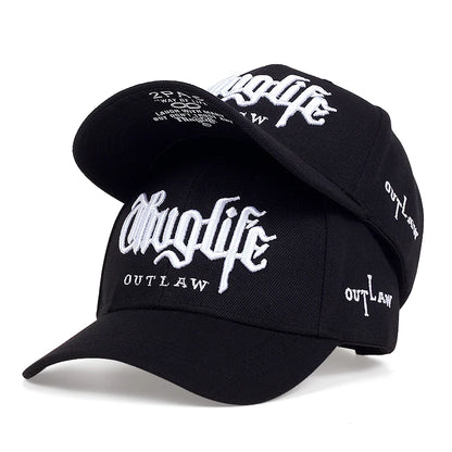 Fashion Fastball Cap Thuglife Embroidery Hiphop Baseball Cap