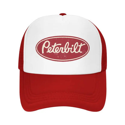 Peterbilt Truck Racing Men Mesh Baseball Caps