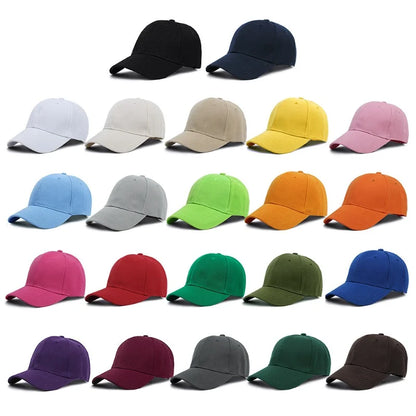 Summer Solid Color Women Sport Baseball Cap Unisex Baseball Caps Family